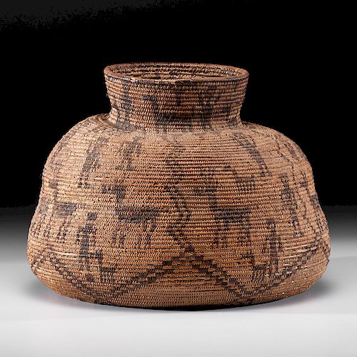 Apache Pictorial Basket Olla