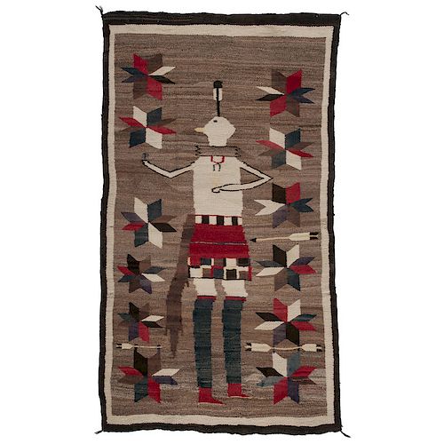 Navajo Single Yeibechai Dancer Weaving / Rug