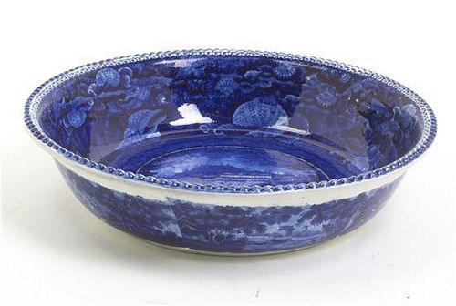 An English Transfer Decorated Bowl, Diameter 11 1/4 inches.