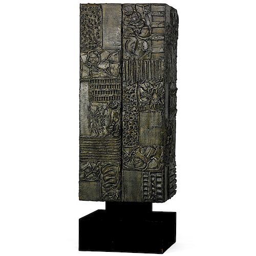 PAUL EVANS Sculptured Metal cabinet