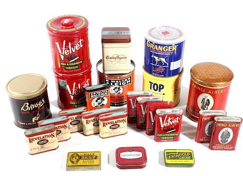 Collection of Assorted Tobacco Tins