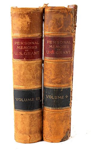 Personal Memoirs of U.S. Grant Leather 1st Edition
