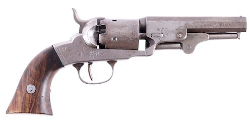 Bacon MFG 1st Mod Factory Engraved 31 Cal Revolver