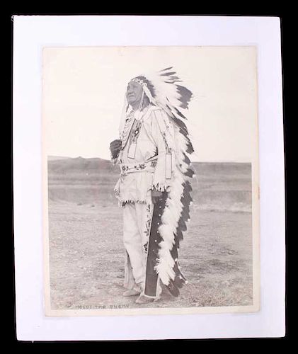 Original Crow Chief "Holds The Enemy" Photograph