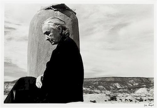 John Loengard, (American, b. 1934, Georgia O'Keeffe Roof at Ghost Ranch, New Mexico, 1967