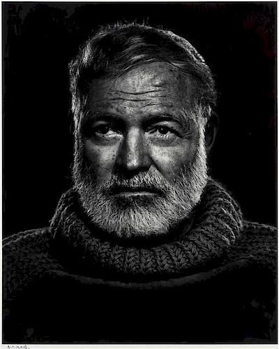 Yousuf Karsh, (Armenian/Canadian, 1908-2002), Ernest Hemingway, 1957