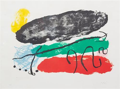 Joan Miró, (Spanish, 1893-1983), L'Astre Patagon (from Derrière le Miroir), 1960