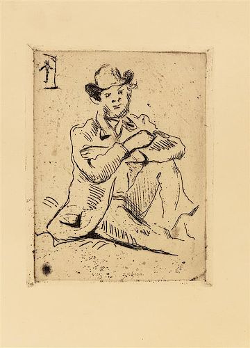 Paul Cézanne, (French, 1839-1906), Portrait du peintre A. Guillaumin au pendu