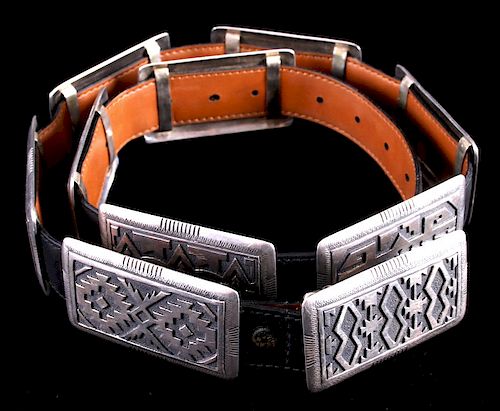 T. Singer Navajo 2nd Phase Style Concho Belt