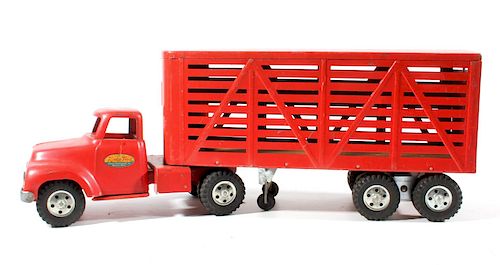 1954 Tonka Toys Livestock Van Semi Truck
