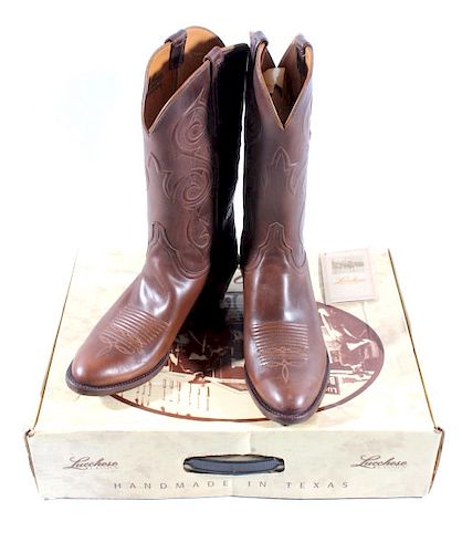Lucchese Classic Calfskin Cowboy Boots
