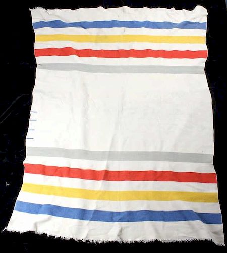 Hudson Bay Company Four Point Wool Trade Blanket
