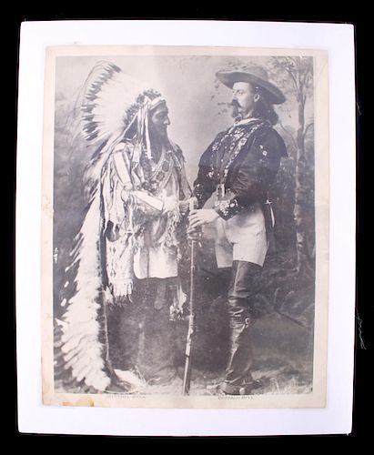 Original Sitting Bull & Buffalo Bill Photograph