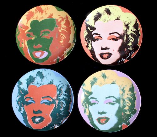 Andy Warhol Marilyn Monroe Plate Set