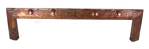 Hand Crafted Copper Mantel Piece