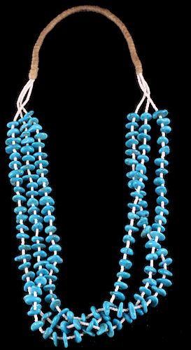 Santo Domingo Heishi & Turquoise Necklace