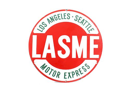 Los Angeles - Seattle Motor Express Porcelain Sign