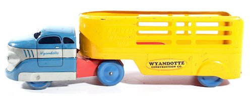 Wyandotte "Construction Co" Pressed Steel Truck