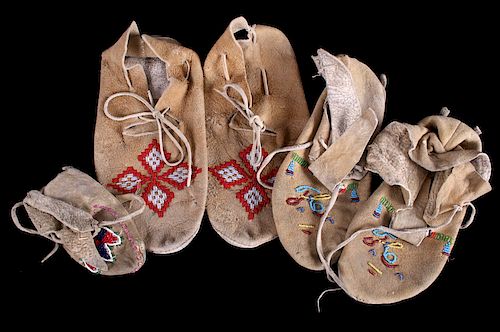 Northern Plains Beaded Moccasin Collection