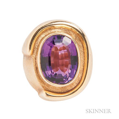 18kt Gold and Amethyst Ring, Burle Marx