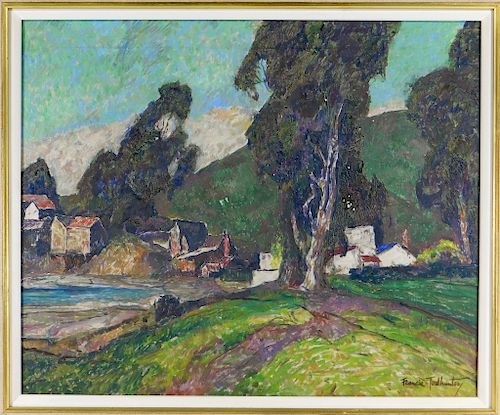 Francis Todhunter Impressionist Landscape Painting