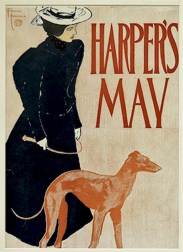 Edward Penfield Harper's May Art Nouveau Poster