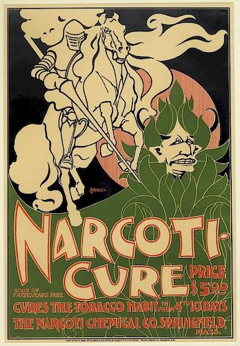 William H. Bradley Narcoti-Cure Color Poster