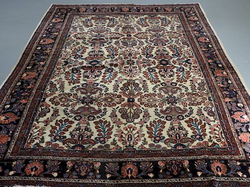 Oriental Persian Ivory Heriz Room Size Carpet Rug