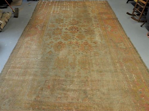 LARGE C.1900 Persian Oushak Oriental Carpet Rug