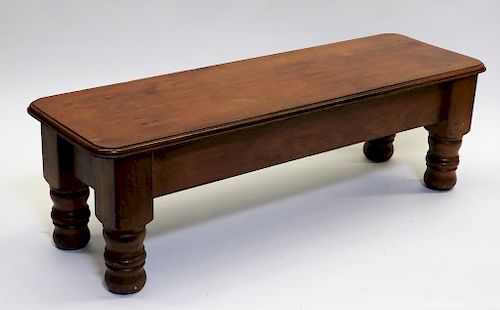 19C RI State House Mahogany Low Scale Table