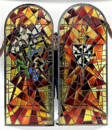 LG MCM Stained Glass Chunk Fragment Windows