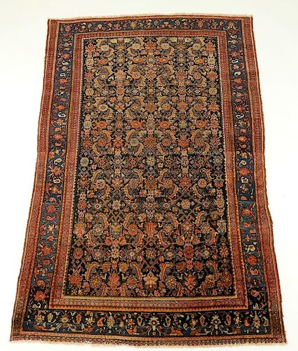 1900 Persian Oriental Pictorial Senneh Carpet Rug