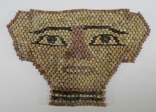 700BC Ancient Egyptian Faience Bead Mummy Mask