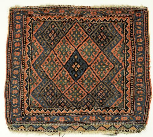 C.1900 Persian Middle Eastern Jaf Kurd Carpet Rug