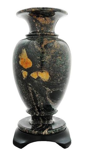 Large Baluster-Form Stone Vase