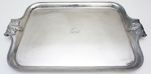 LARGE ENGLISH SILVER PLATE TRAY