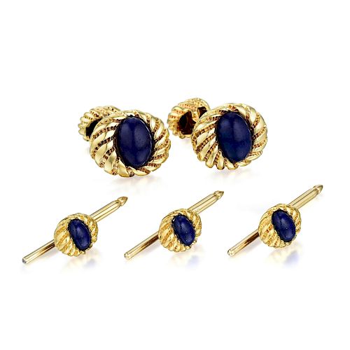 Schlumberger Tiffany & Co. Lapis Lazuli Cufflink and Stud Set