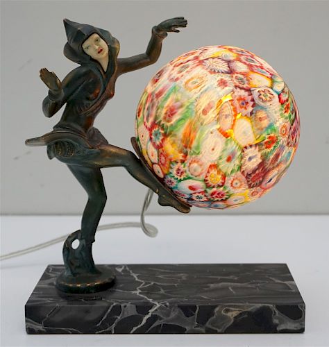 GERDA GERDAGO ART DECO BRONZE LAMP