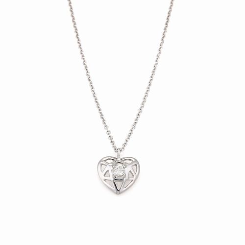 Tiffany & Co Picasso 18k White Gold Heart Necklace