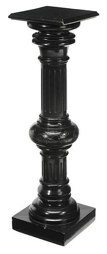 Victorian Ebonized Fluted Column-