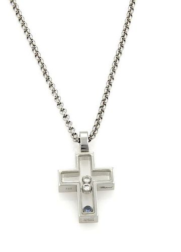 Chopard Happy Diamond 18k Gold Cross Necklace