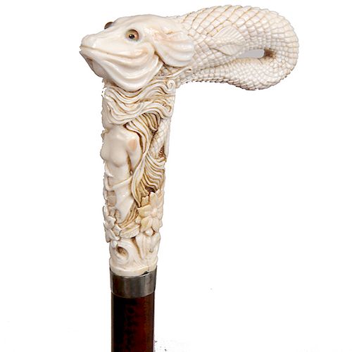 12. Walrus Tusk Serpent/ Nude Cane-
