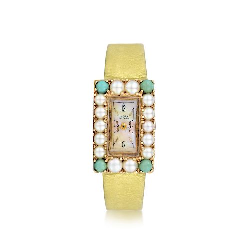 Lucien Piccard Pearl and Turquoise Ladies Watch