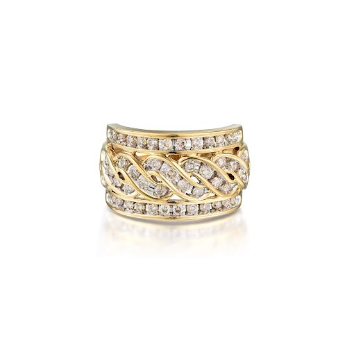 A 10K Gold Diamond Ring