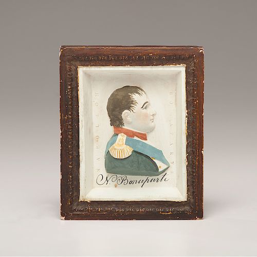 Napoleon Bonaparte Chalkware Portrait