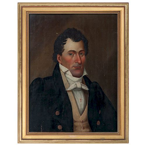 Patrick Henry Davenport (American, Kentucky 1803-1890) Portrait of a Kentucky Gentleman