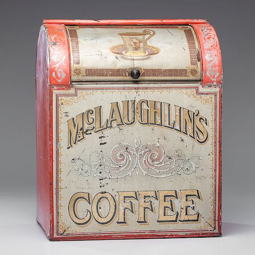 McLaughlin's Coffee Advertising Bin