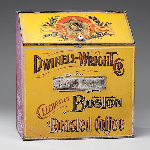 Dwinell-Wright Co. Coffee Advertising Bin