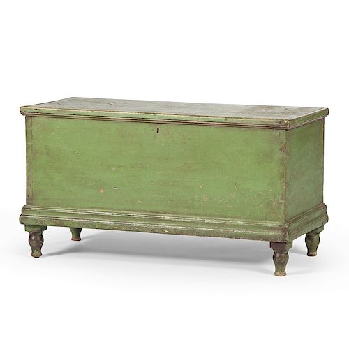 Western Reserve Blanket Chest in Green Paint