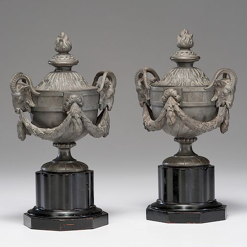 Neoclassical Bronze Urns
